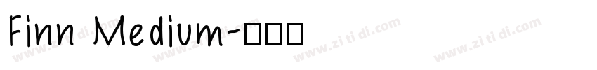 Finn Medium字体转换